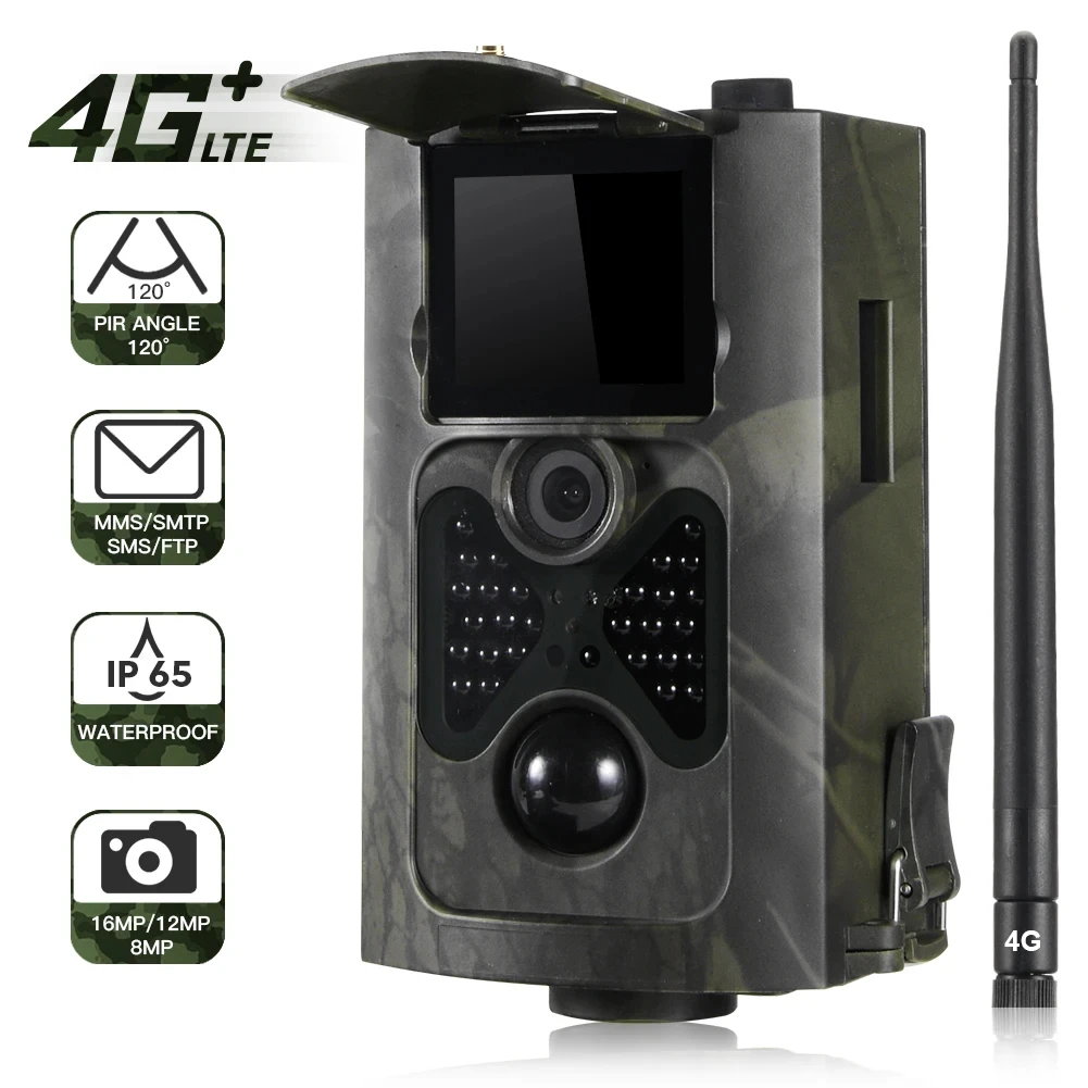 

HC-330LTE 4G Trail Camera 0.3s Hunting Cameras Trail Night Vision IP65 Photo Traps Wildlife Wildcamera Animal Camera Surveillanc