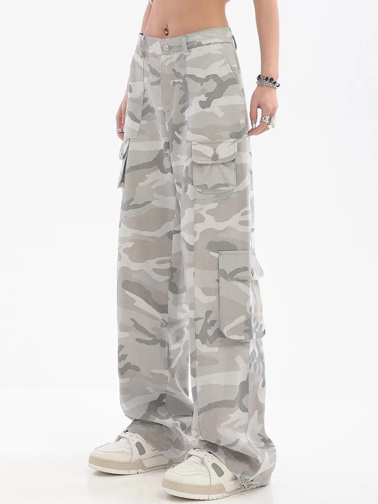 Y2K Cargo Pants Women's Baggy Pants 2022 Autumn Streetwear Oversized Trousers Hip Hop Vintage Casual Loose Camouflage Sweatpants