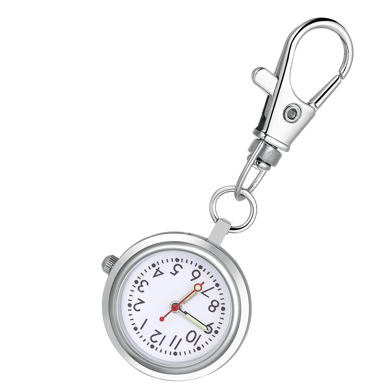 ممرضة مشاهدة الطلب الكبير حركة الكوارتز كيرينغ فوب كليب على الممرضات الأطباء الموظفين المحمولة ساعات الجيب مرآة سبائك الزجاج #6