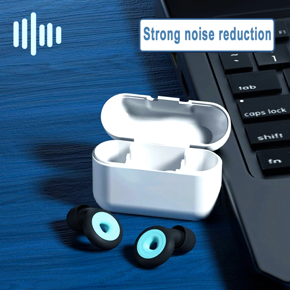 MERALL Sleep Noise Reduction Earplug Soft Silicone Ear Muffs Noise Protection Travel Reusable Swimming Waterproof Ear Plugs