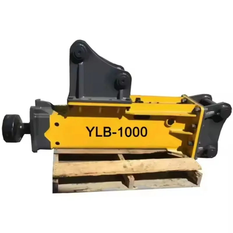 High Performance Pile Breaker Hydraulic Breakers Pile Driver Skid Steer Fence Post Driver Farm Excavator Use Breaking Hammer