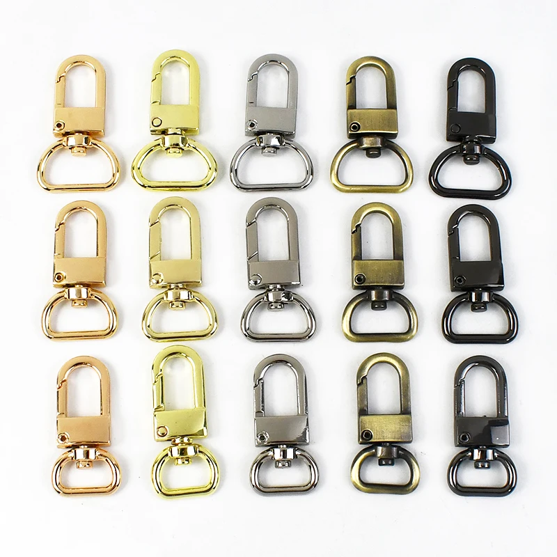 

5-20Pcs 13-19mm Metal Lobster Buckle Carabiner Trigger Snap Hook Handbag Chain Connector Swivel Spring Hooks Repair Accessories