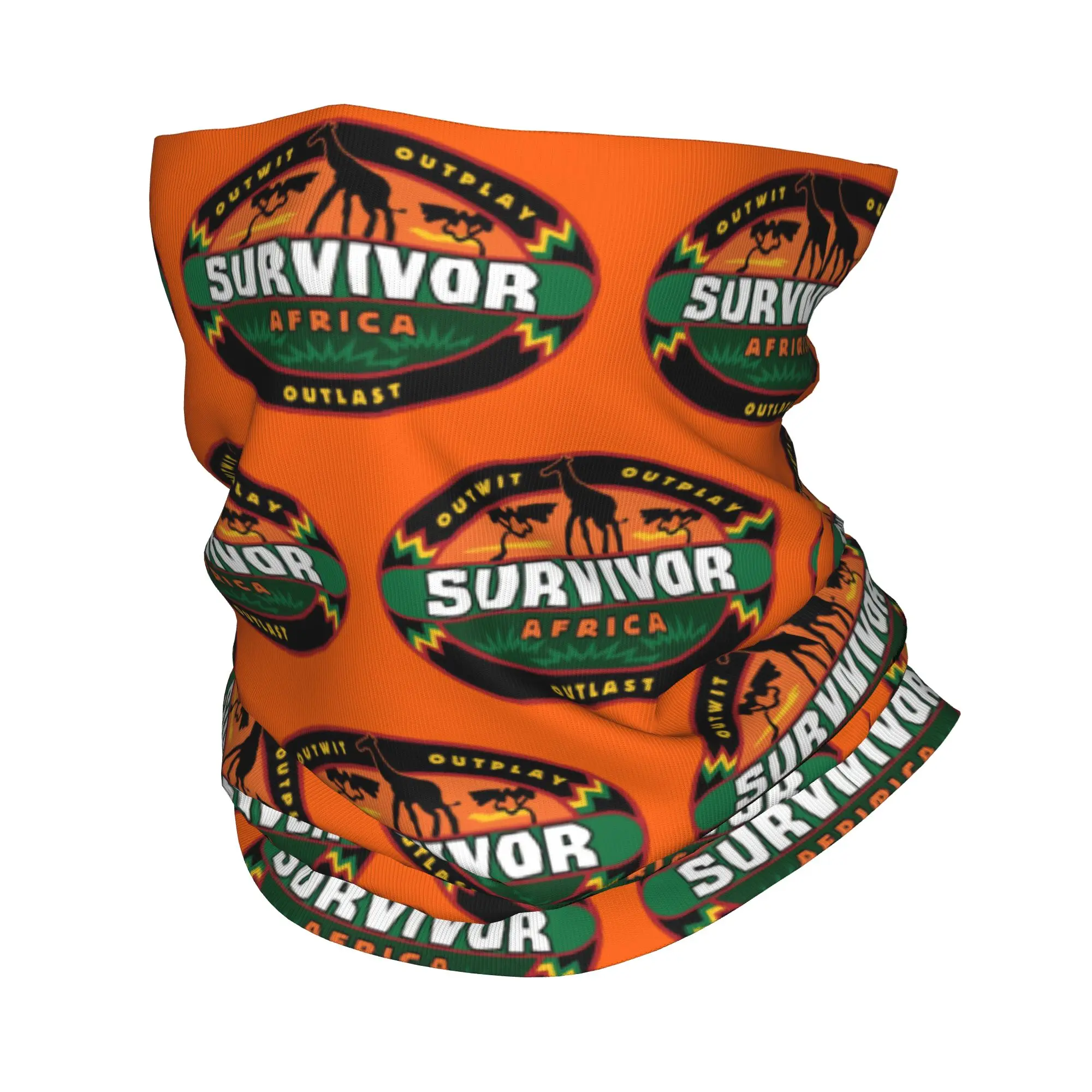 

Adventure Game TV Show Survivor Bandana Neck Gaiter Africa Magic Scarf Warm Cycling Scarf Fishing for Men Women Adult Winter