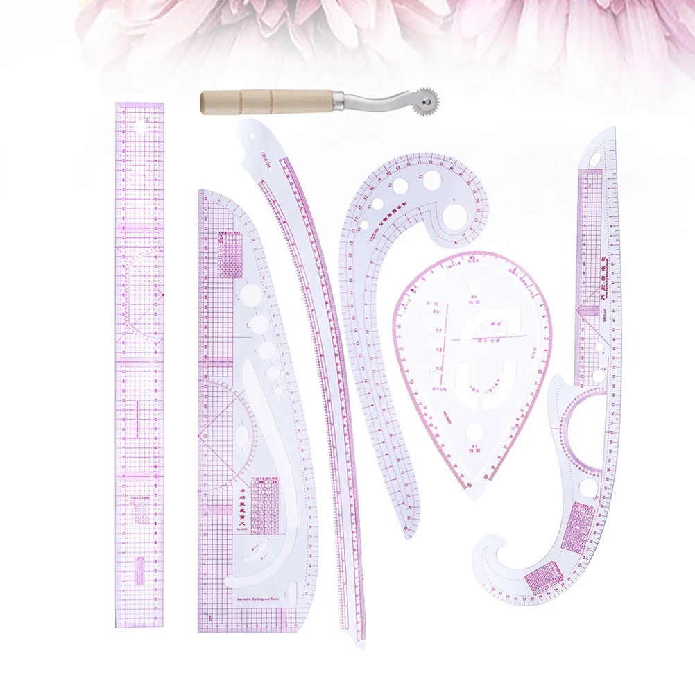 1 Set of 7pcs Sewing Measuring Rulers Sleeve Clothing Curve Cutting Ruler Sewing Tool tailor sewing rulers