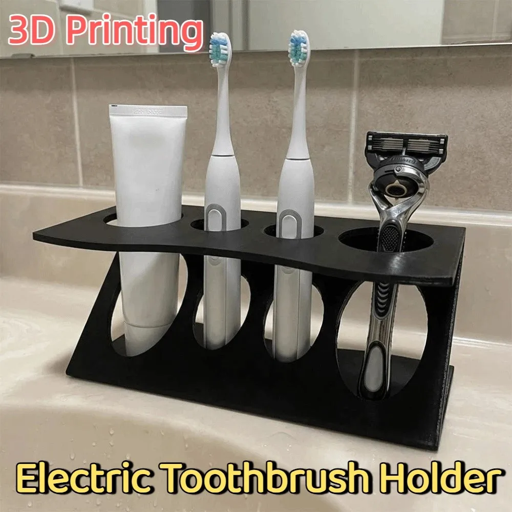 3D Printing Electric Toothbrush Holder Creative Stable Shaver Storage Rack Vertical Space Saving Toothpaste Rack