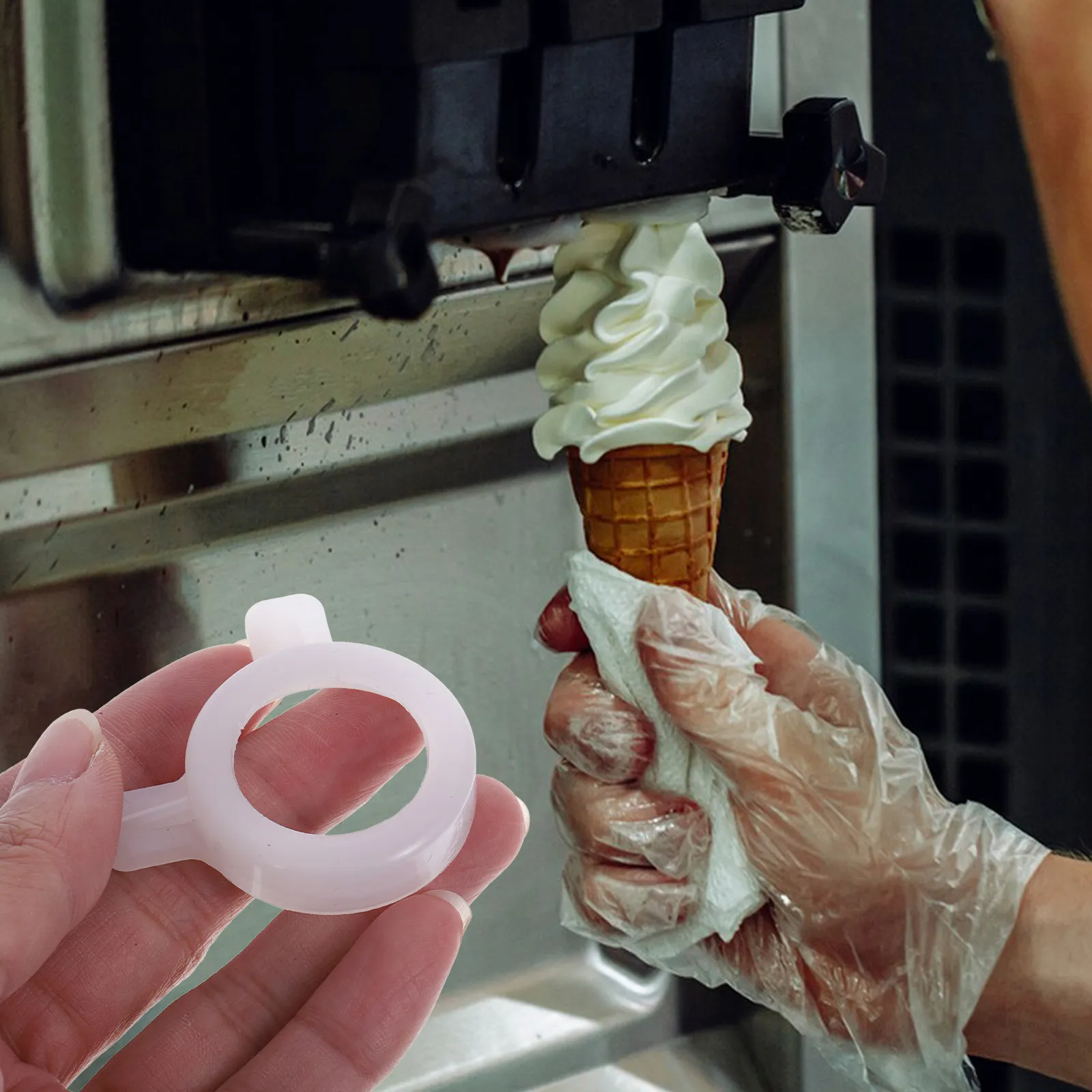 

1pcs Ice Cream Machine Nozzle Caps Fittings Soft Serve Accessories Replacement Parts For Ice Cream Maker Modeling Tips