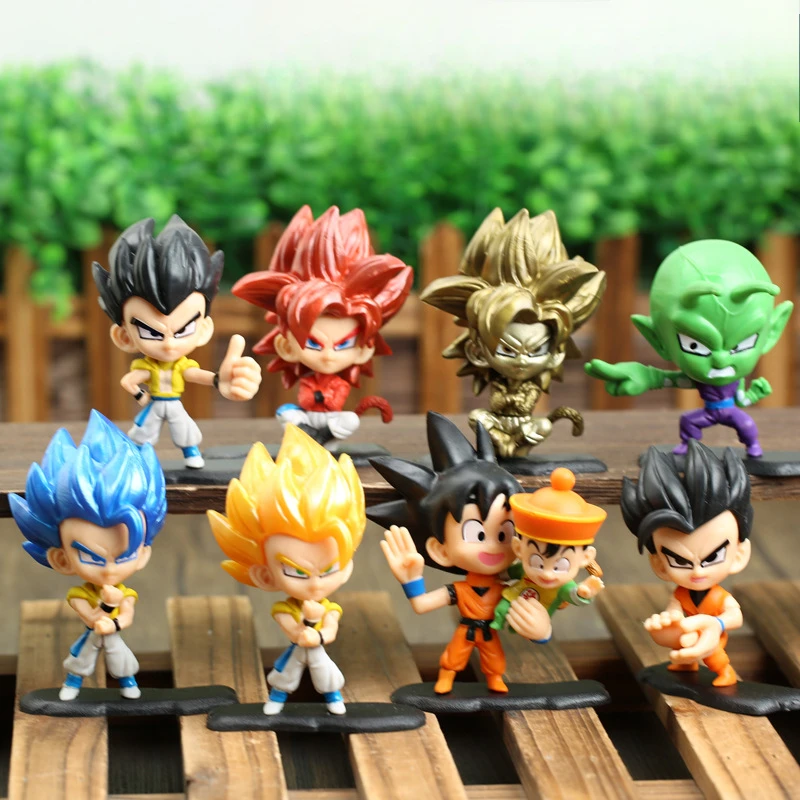

8,5 см Bandai Dragon Ball аниме фигурка Сон Гоку Гохан детский подарок на день рождения трехмерная домашняя настольная модель орнамент