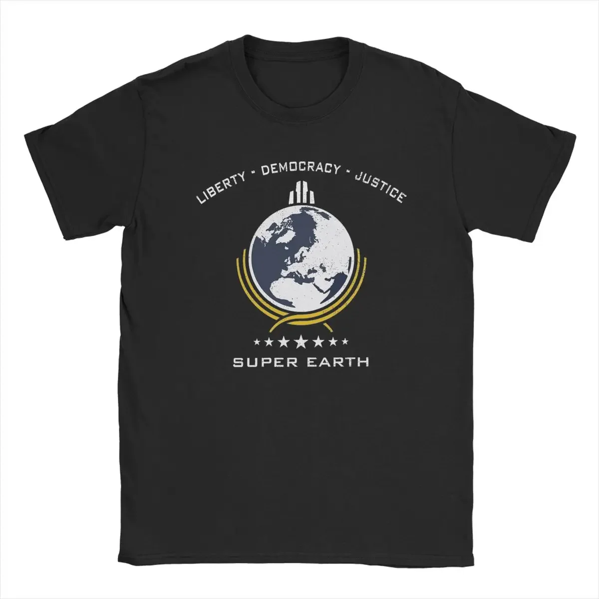 Unique Super Earth Diving Into Hell For Liberty Helldivers T-Shirts Men Oversized Graphic T Shirt Short Sleeve Tees Printing