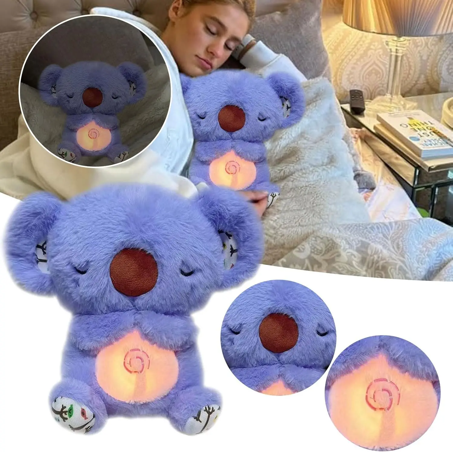 Neue atmende Stofftier schlafen Plüsch Relief Koala Bär für Angst Linderung Koala mit rhythmischer Atem bewegung