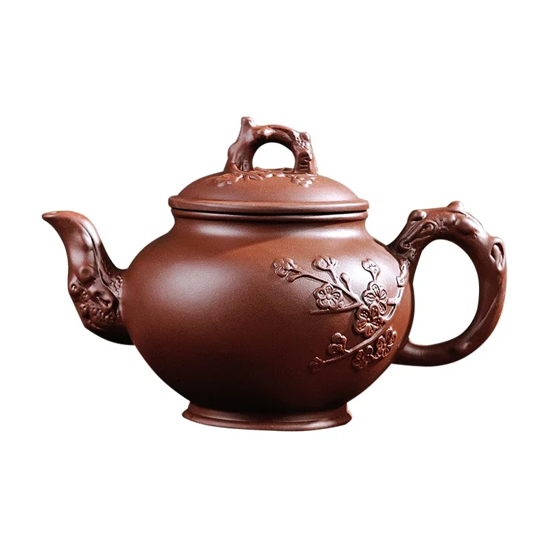 Large Size Capacity Handmade Cinnabar Sand Purple Clay Teapot Household Tea Maker Kung Fu Tea Set Teacup Kowloon