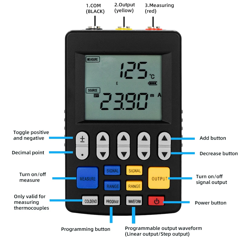 Multifunctional Signal Generator Source Adjustable Current Voltage  0-10V  Simulator 4-20mA sinal Sources Transmitter Calibrator