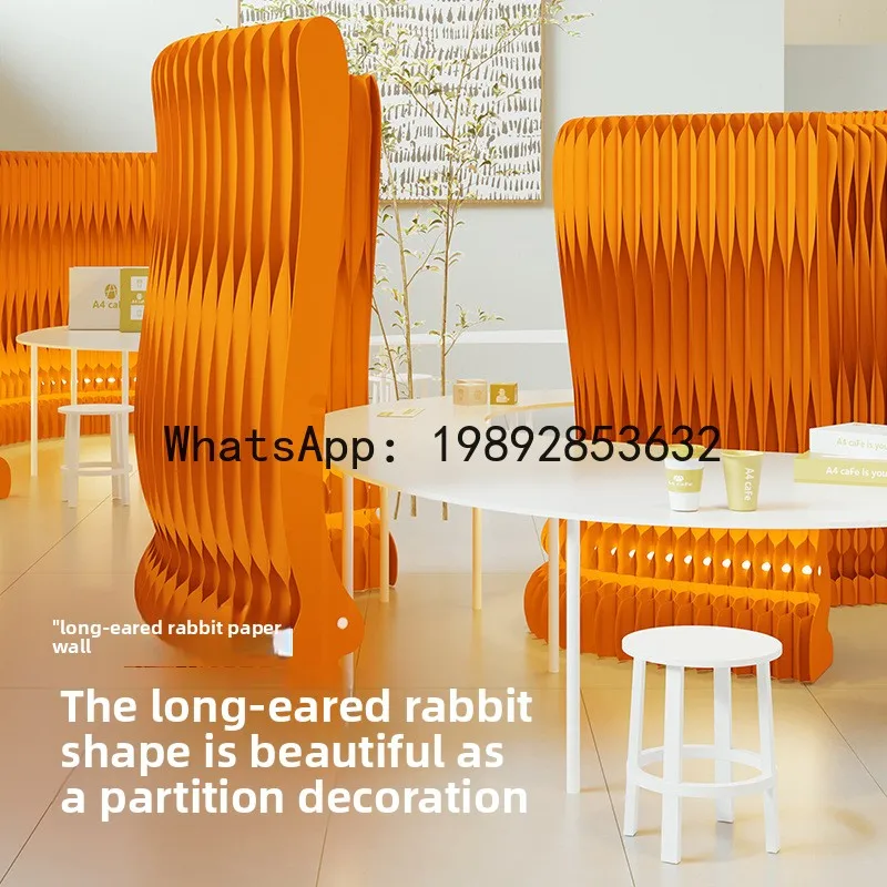 YFY Screen Office Partition Fake Wall Living Room Divider Room Divider Indoor Simple New Rabbit Ear Screen