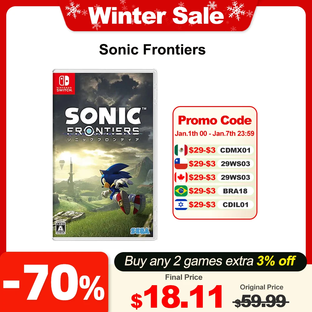 Sonic Frontiers Nintendo Switch Game Deals 100% Official Physical Game Card Action Genre for Switch OLED Lite Game Console