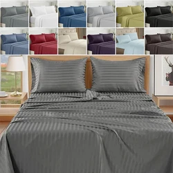 3/4pcs Set Cooling Fitted&Flat Sheet with Pillowcase King/Queen/Full Size Bedding Set Queen Size Bedding Set Постельное Белье