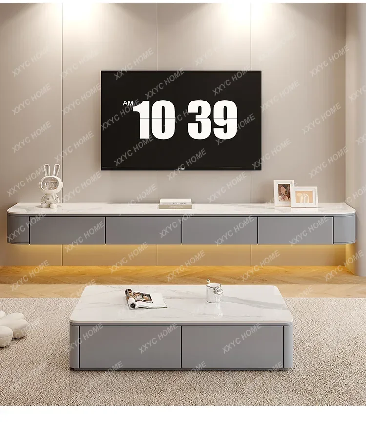 AA entertainment center Suspended tv luxury living roomtv consoles cabinet television tv cabinet showcase and storage furniture