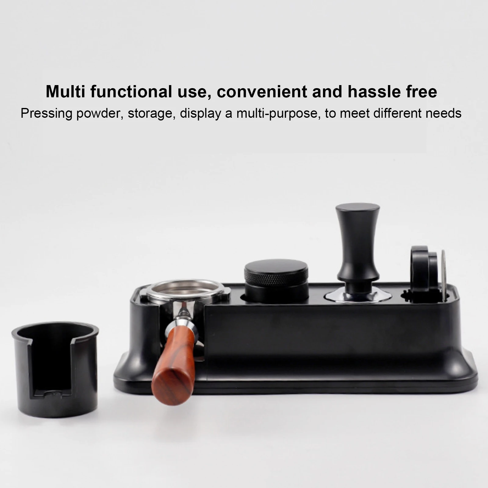 51/53/58mm Universal Coffee Tamper Station macchina per caffè Espresso supporto per pressa per polvere Base di stoccaggio regolabile in altezza per la casa