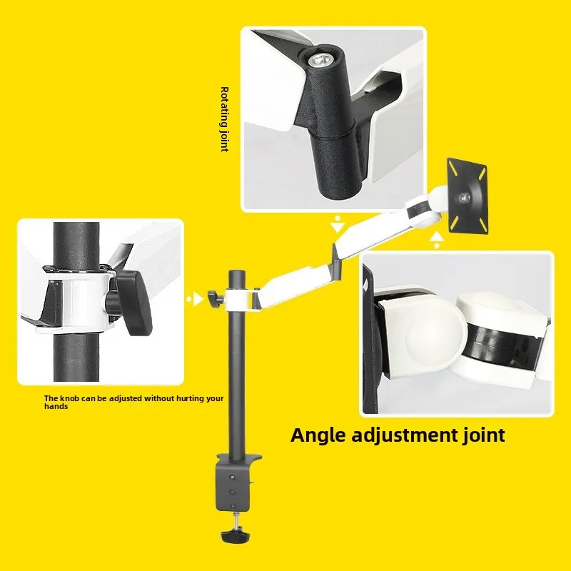 Monitorhalter, Desktop-Drehung um 360 Grad LCD-Computerclip, Tischhalter 19-32 Zoll TV-Basis, doppelseitig