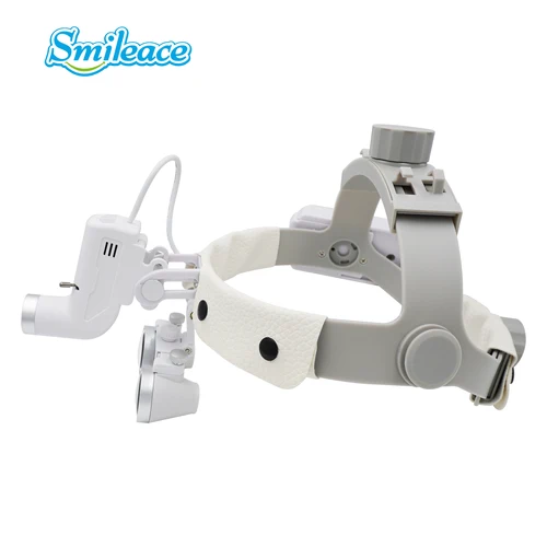 Imagen 2 del producto Lupa quirúrgica con luz Led Dental con faro, operación para cirujano, linterna médica, lupas dentales clínicas