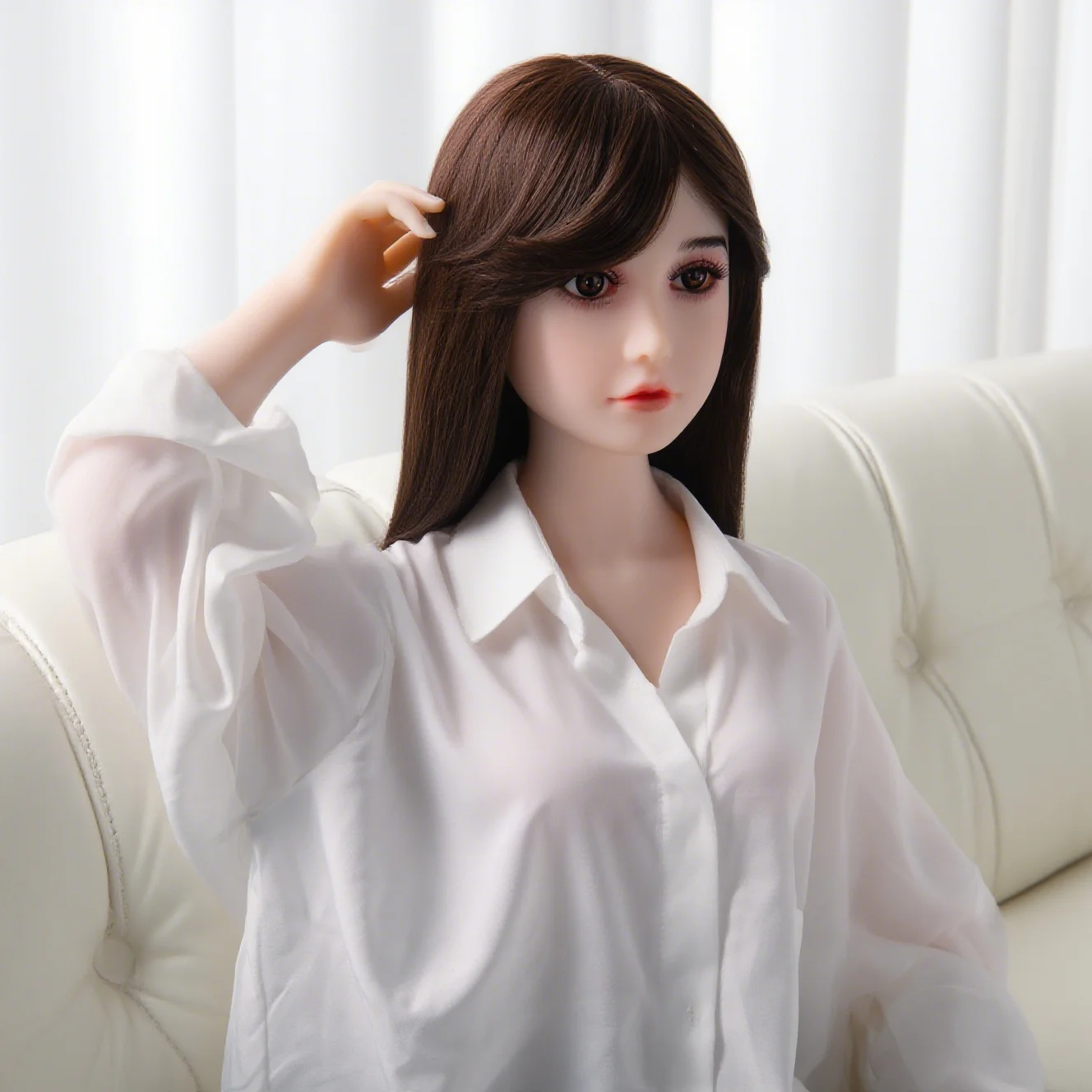 دمية أنثى 120 سم، دمية مثيرة، يمكن وضعها بمرونة، مما يحاكي جسم الأنثى، لعبة الذكور البالغين، يمكن إدخالها في الجزء السفلي من الجسم