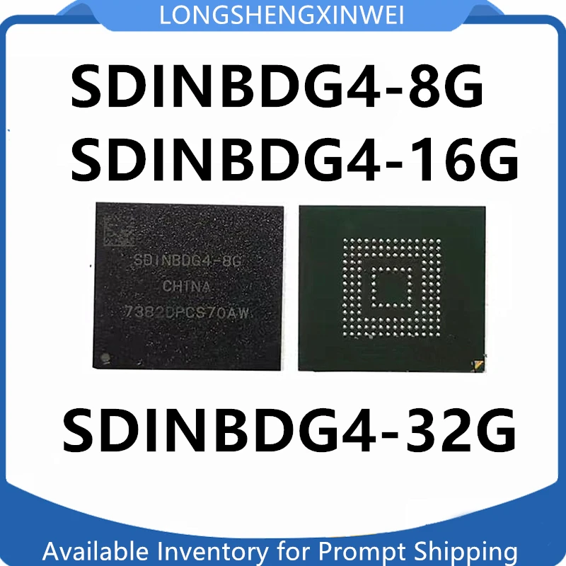 

1PCS New SDINBDG4-8G SDINBDG4 -16G -32G FBGA153 EMMC 5.1 Version Storage Chip in Stock