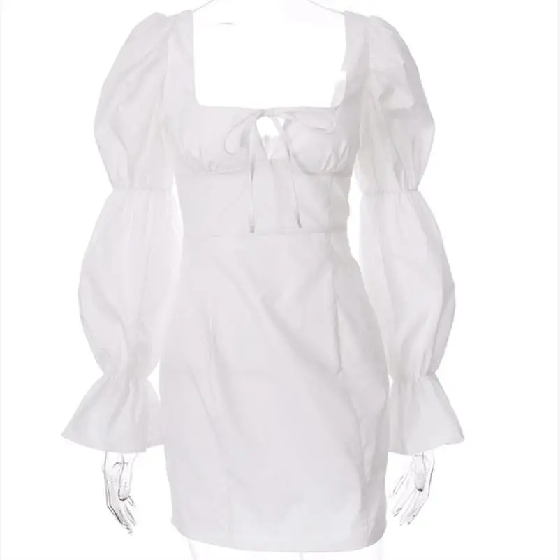 Kleur Lange Petalsved Laceup Hip Dr Street Sle Midi Taille Petal Sve Rits Pure Color ort Rok Dames Dr