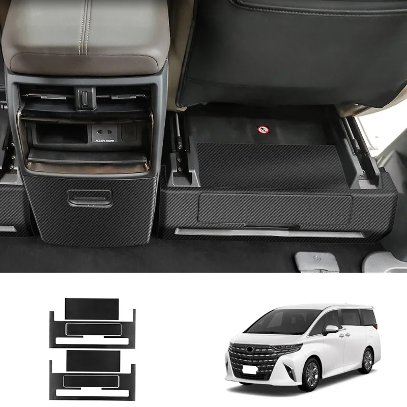 For Toyota Alphard Vellfire 40 Series 2023 2024 Rear air vent Seat Back Protector Leather Anti Kick Pad Waterprrof  Accessories