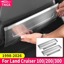 For Toyota Land Cruiser 100 200 300 Stainless Steel Seat Protection Kick Plate, 1998-2025 LC200 LC300 Decorative Accessories