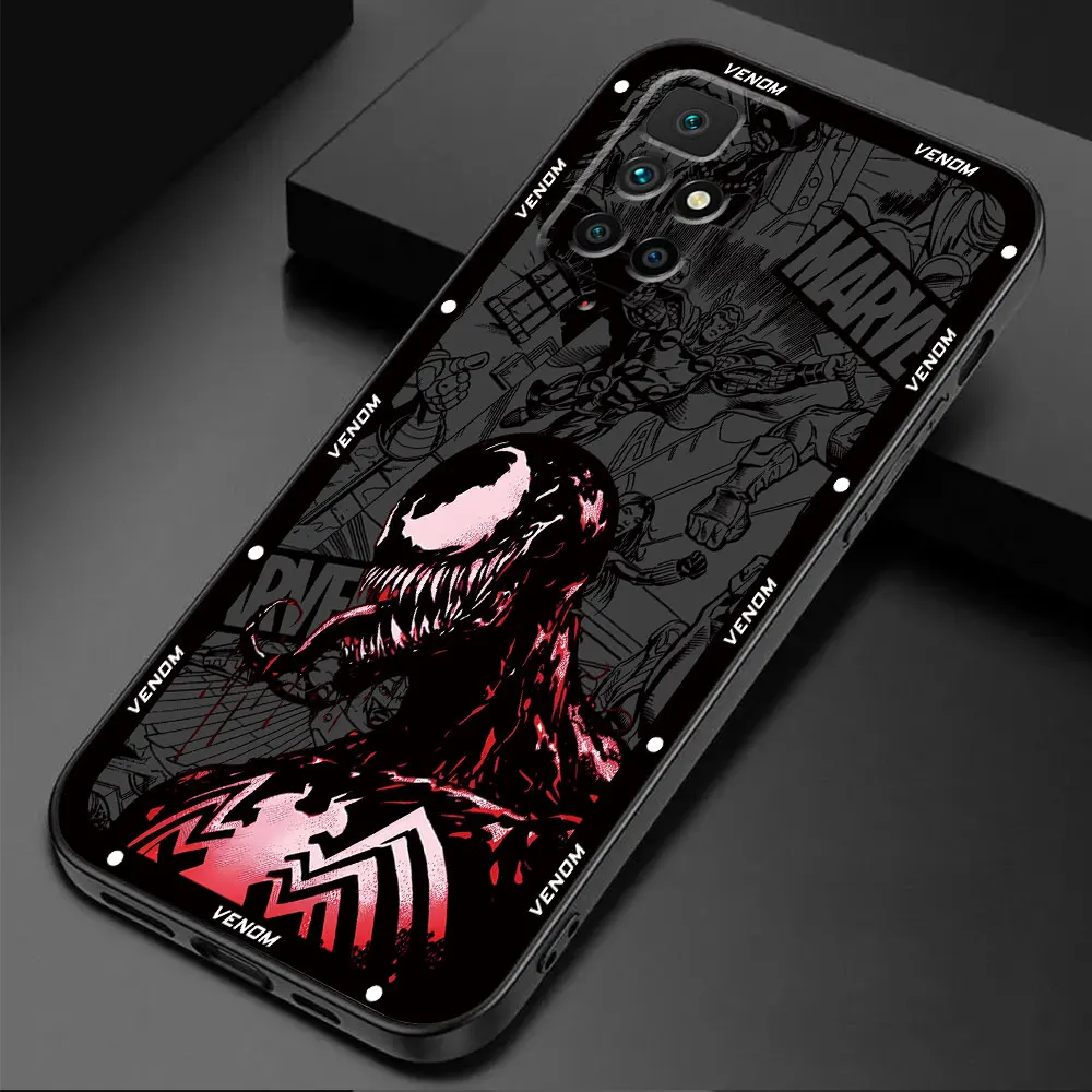 Marvel Sipiderman Venom Case for Xiaomi Redmi K40s K60 10A 10C 9C 10 9 12C A2 A1 Plus K40 Pro K50 Gaming 12 9A Cover