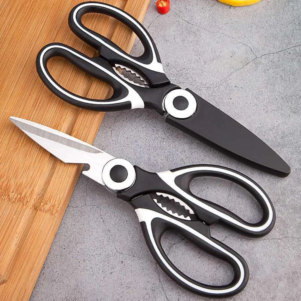 Multifunction Stainless Steel Kitchen Tools Strong Home Vegetable Chopping Chicken Bone Fish Food Scissors Multi-Purpose Gadgets