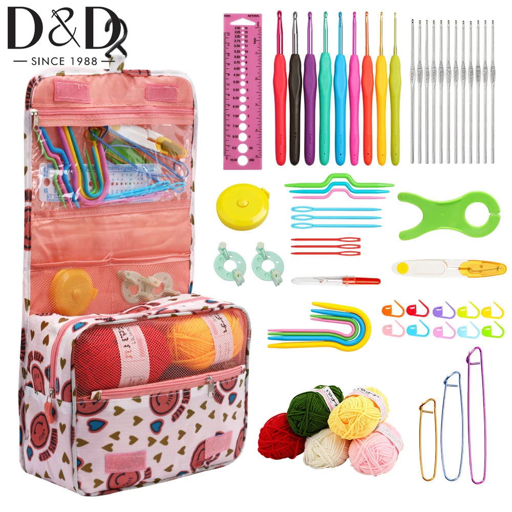 

Crochet Hook Set Case Ergonomic Soft Grip Handles Crochet Needle Accessories Crochet Kit For Beginners Crochet Lover