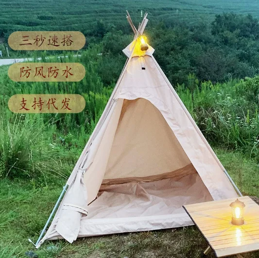 خيمة هندية صغيرة للأطفال، محمولة، قابلة للطي، خيمة تخييم