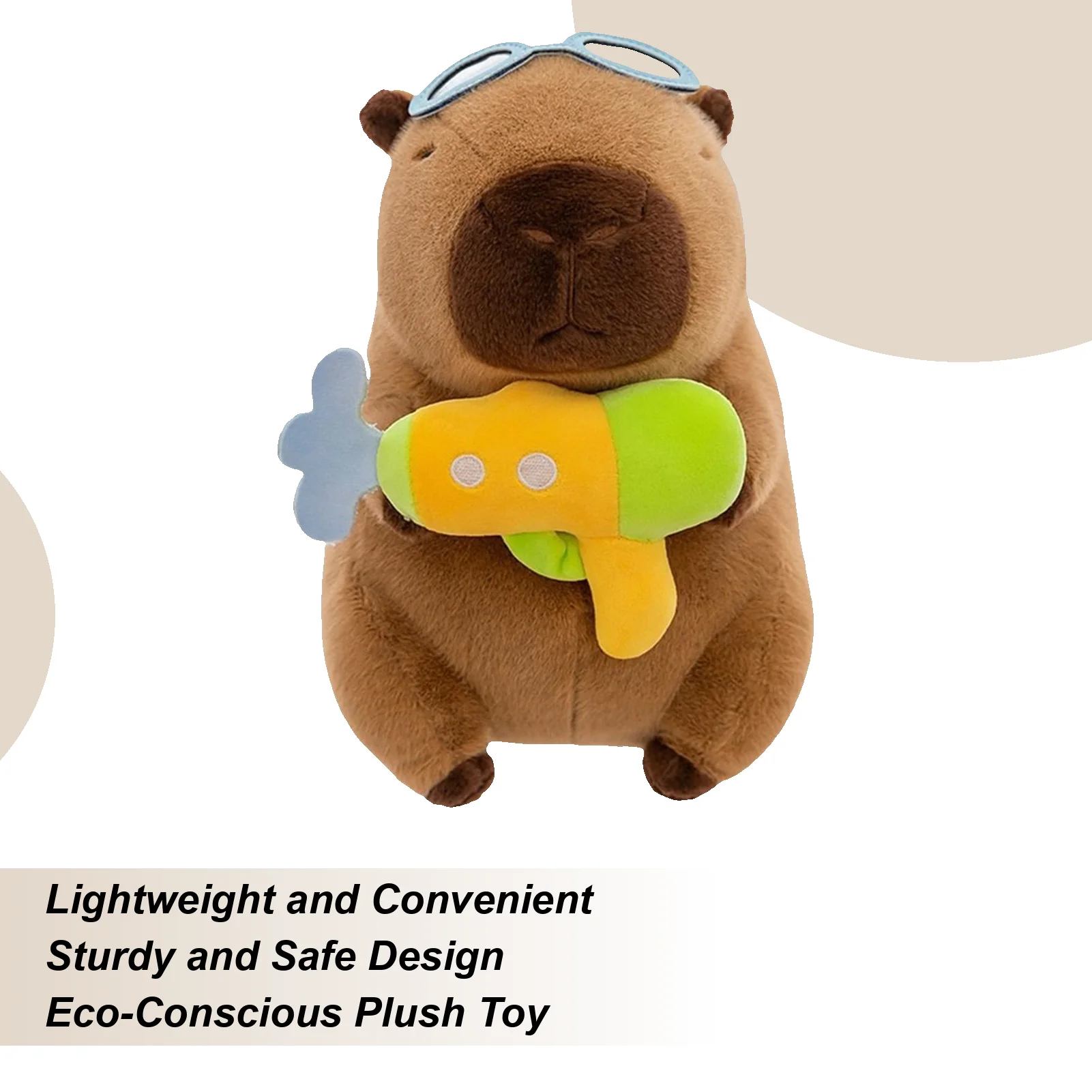 

Capybara Stuffed Animal Soft Stuffed Capybara For Kids Soft Portable Toy With Swimwear Outfit For Babies Kids Adults Christmas