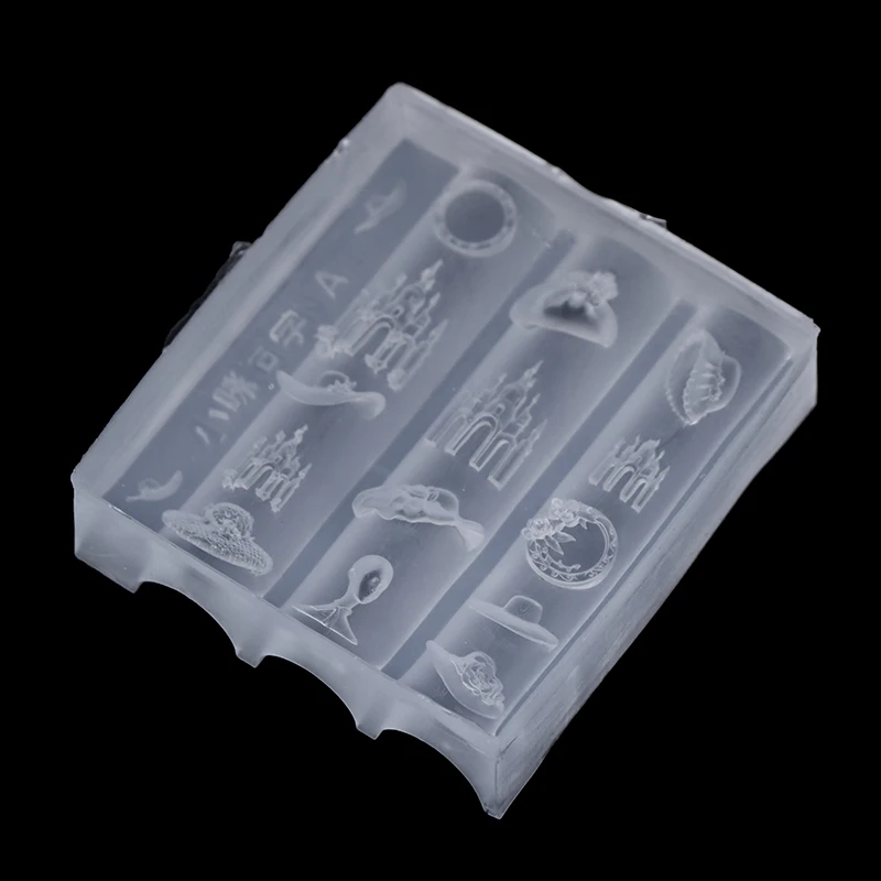 3D Silicone Manicure Mold European Style Straw Hat Swan Dress Castle Nail Art Mold Diy Nail Art Decor Transparent Nail Templates