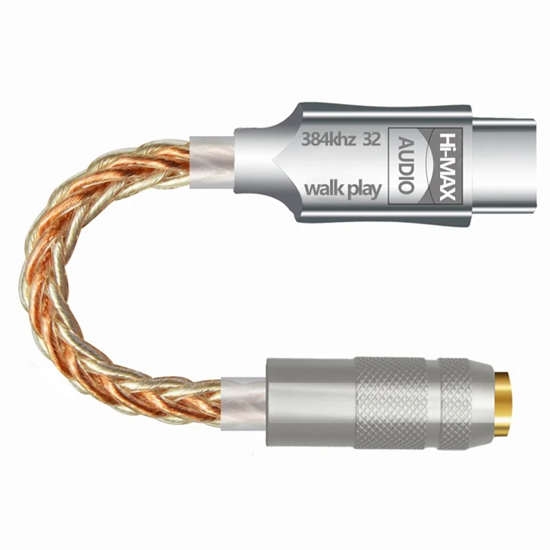 ABMF-نوع C إلى 3.5 مللي متر Hifi DAC سماعة محول USB C محلل شفرة سمعي أمبير محول CB1200AU كارت الصوت فك التشفير الرقمي