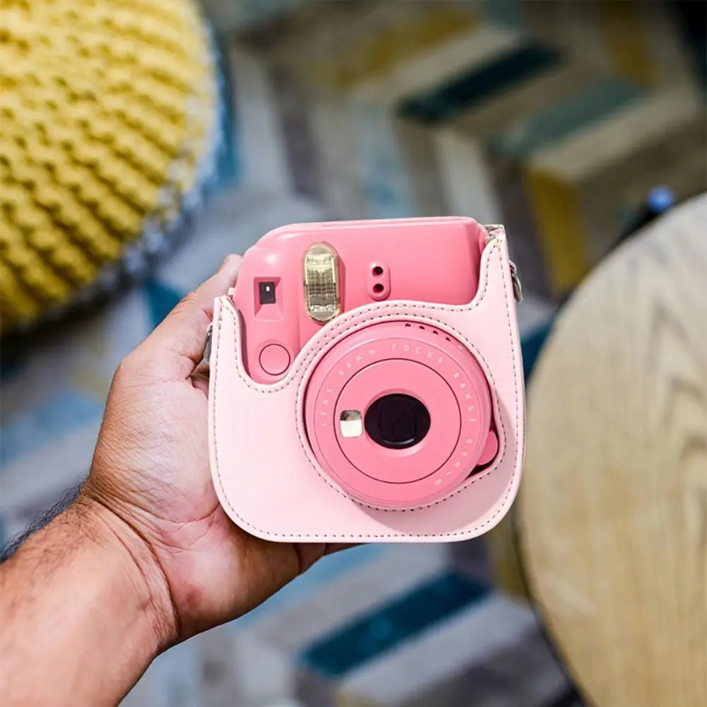 Adjustable Strap Instant Camera Case Colorful Shockproof Protective Cover Anti Scratch for Fujifilm Instax mini 8/9/11/12