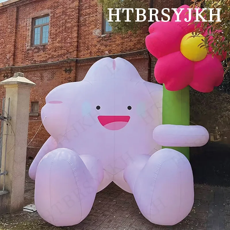 

Inflatable pink flowers, wedding park decorations, inflatable flowers and inflatable plants