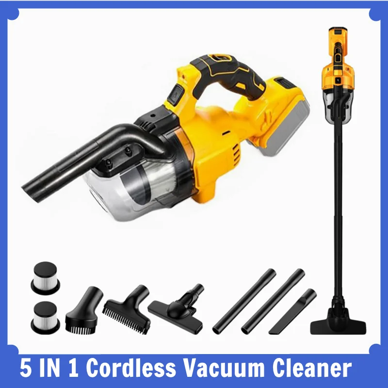

Cordless Handheld Vacuum with 2pcs Filter with Light for Car Home Office For DeWalt 20V Battery