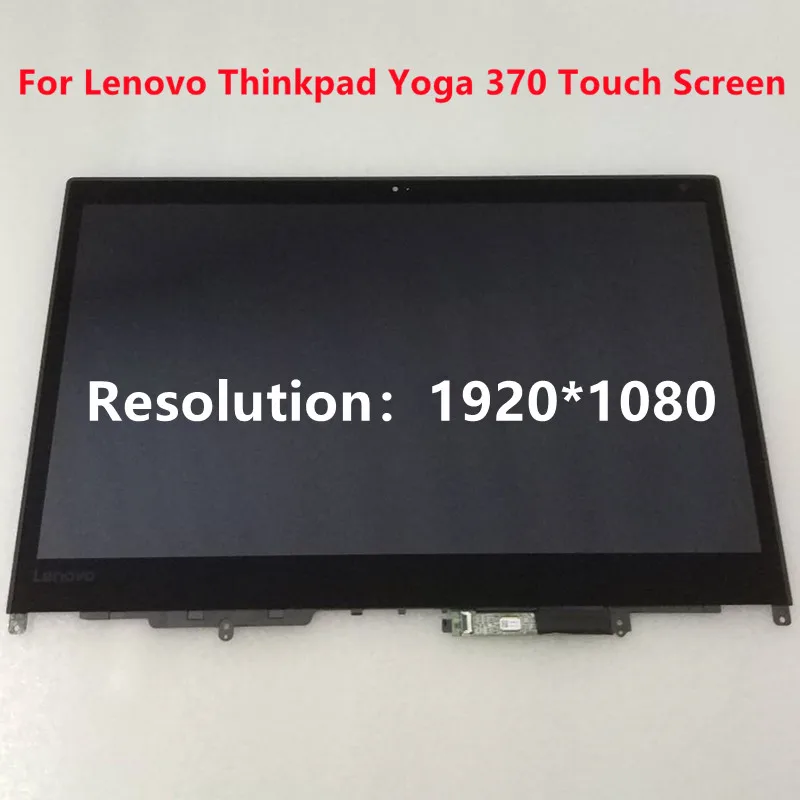 Yoga 370 LCD Display 13.3 Inch Laptops Screens For Lenovo Thinkpad Yoga 370 Touch Screen Digitizer Assembly With Frame