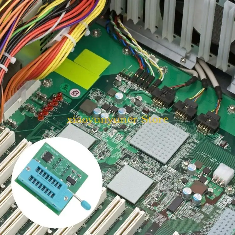 P9JB CH341A USB Programmer Kit for 24 25 Series EEPROM Flash BIOS with SOP8 to DIP8 Converter and SOIC8 Test Clip Set