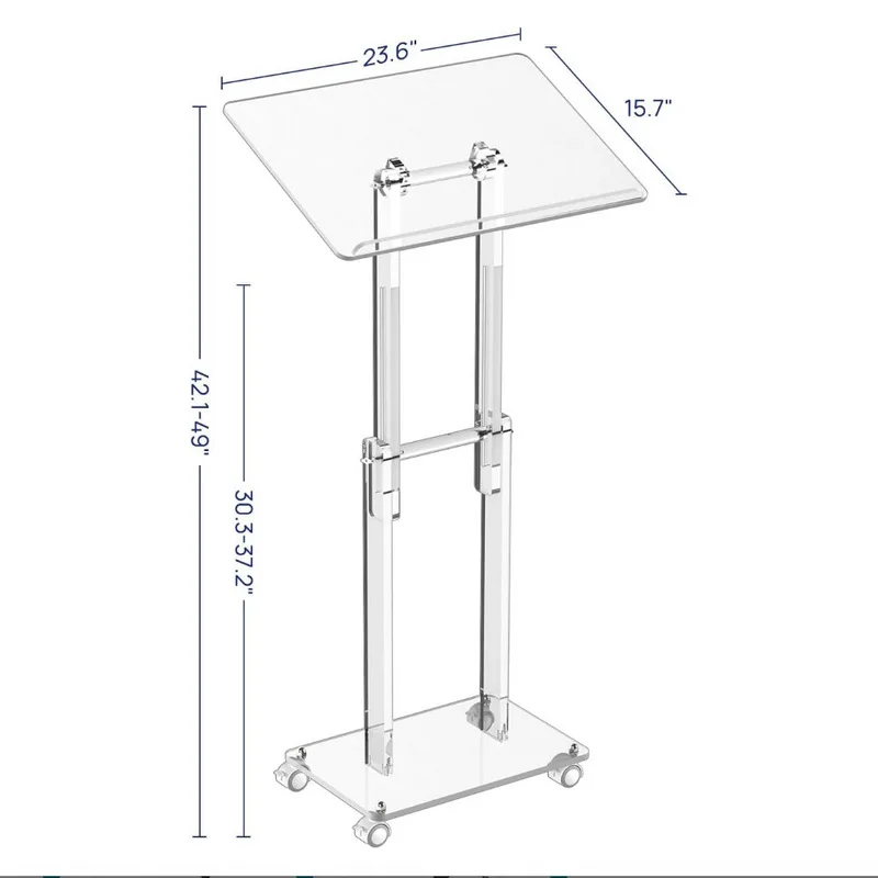 Acrylic podium, conference podium, plexiglass award presentation emcee desk, professional demonstration podium, transparent rece