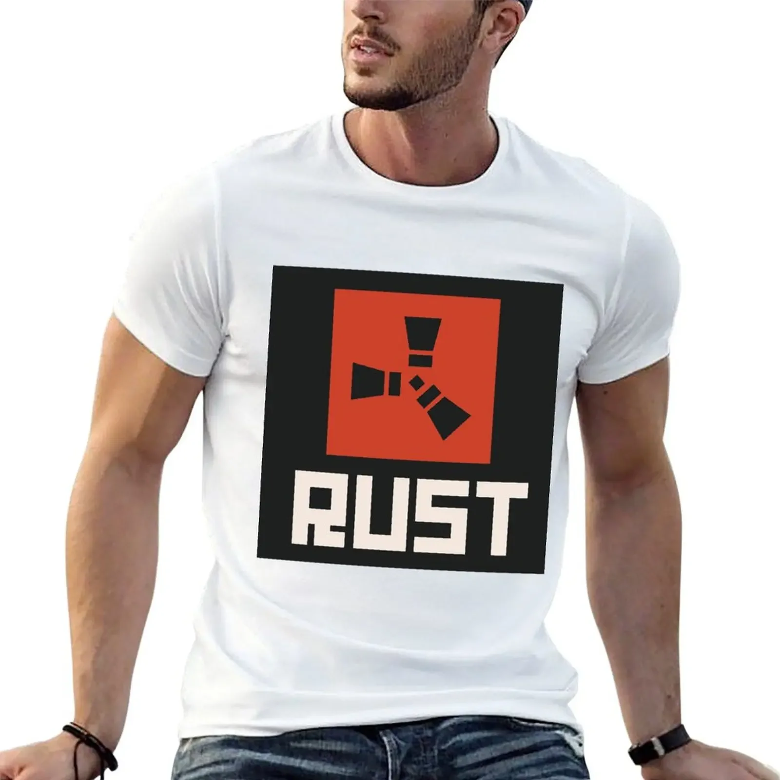 

RUST LOGO - high quality T-Shirt plain customizeds Men's t-shirts