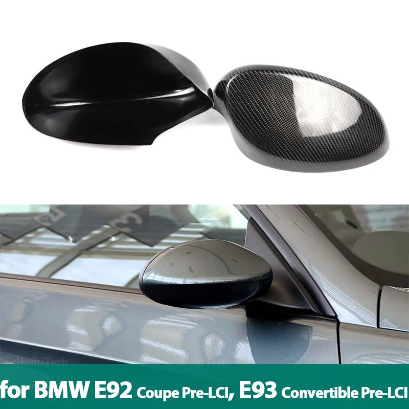 

Real Carbon Fiber Mirror Cover Side Cover Shell Sticker For BMW 3 Series E92 coupe Pre-LCI 06-09 E93 Convertible Pre-LCi 06-08