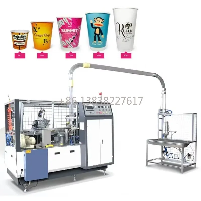 Disposable Paper Coffee Cup Manufacturing Machine, Automatic Double Wall Forming Machine for Production