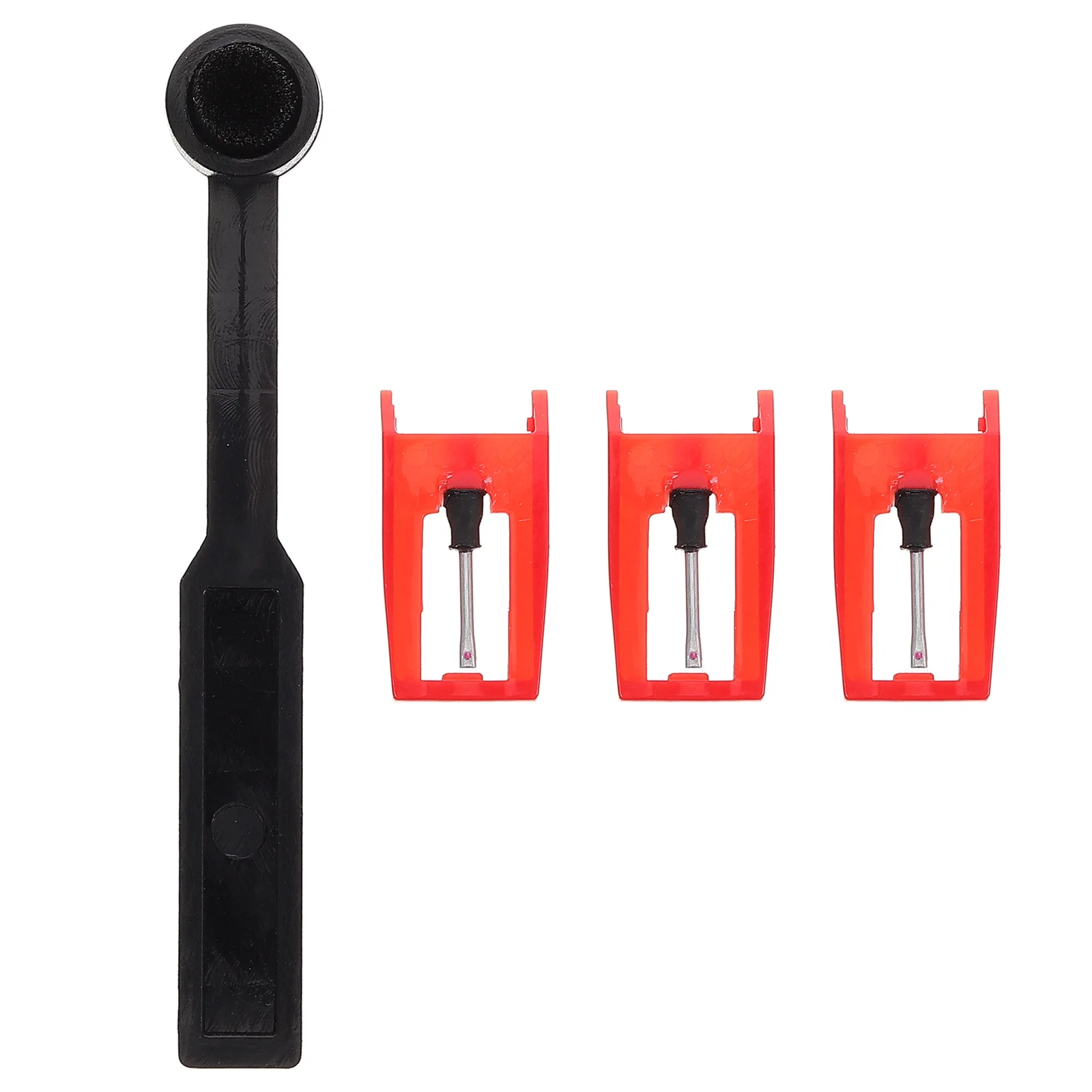 

1Set Record Player Needle Kit Stylus Brush Cleaner Nonmagnetic Vinyl Turntable Accessory Replaceable Turntable Stylus Cleaner