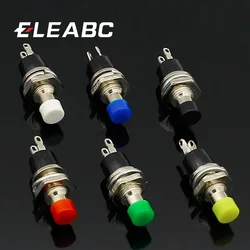 6pcs 7mm Momentary Push button Switch Press the reset switch Momentary On Off Push Button Micro Switch Normally Open NO