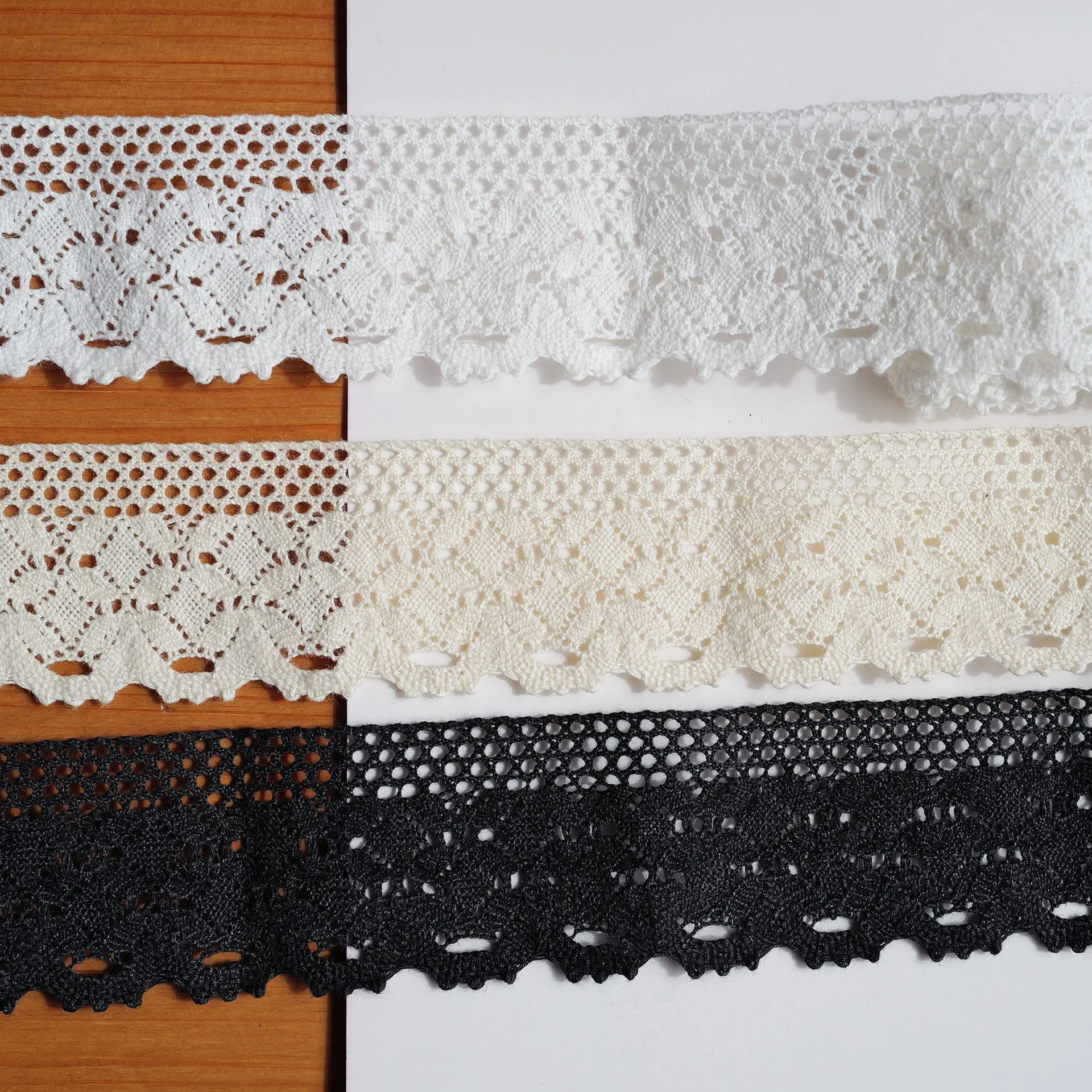 Cotton Thread Embroidery Lace Single-sided Small Curved Skirt Edge Decoration Clothes DIY Accessories Width 4.7CM