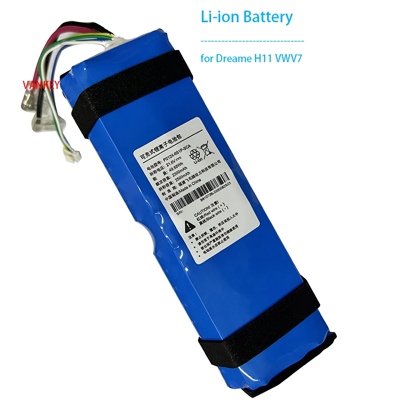 New Li-ion Battery for Dreame H11 VWV7 Handheld Wireless Wet Dry Smart Vacuum Cleaner Accessories 2500mAh Battery Pack