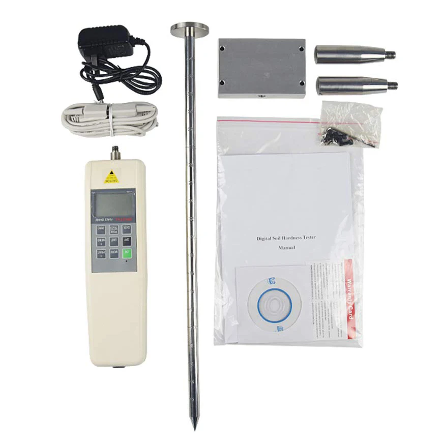 Soil Hardness Tester penetrometer Soil Compaction Instrument Deep Insertion 0~450mm