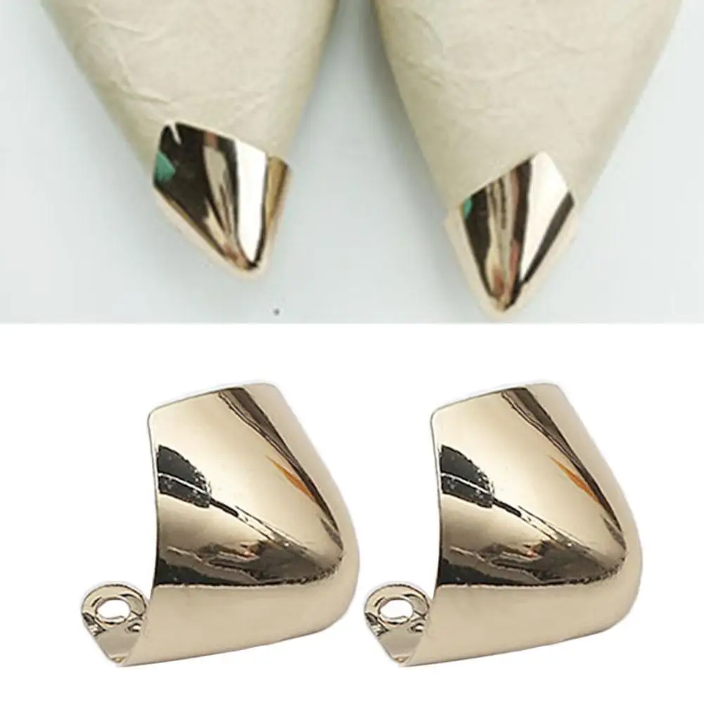 New1 Pair High Heel Metal Toe Capa Protetora Anti-kick Shoe Toe Clip High Heel Repair Accessories