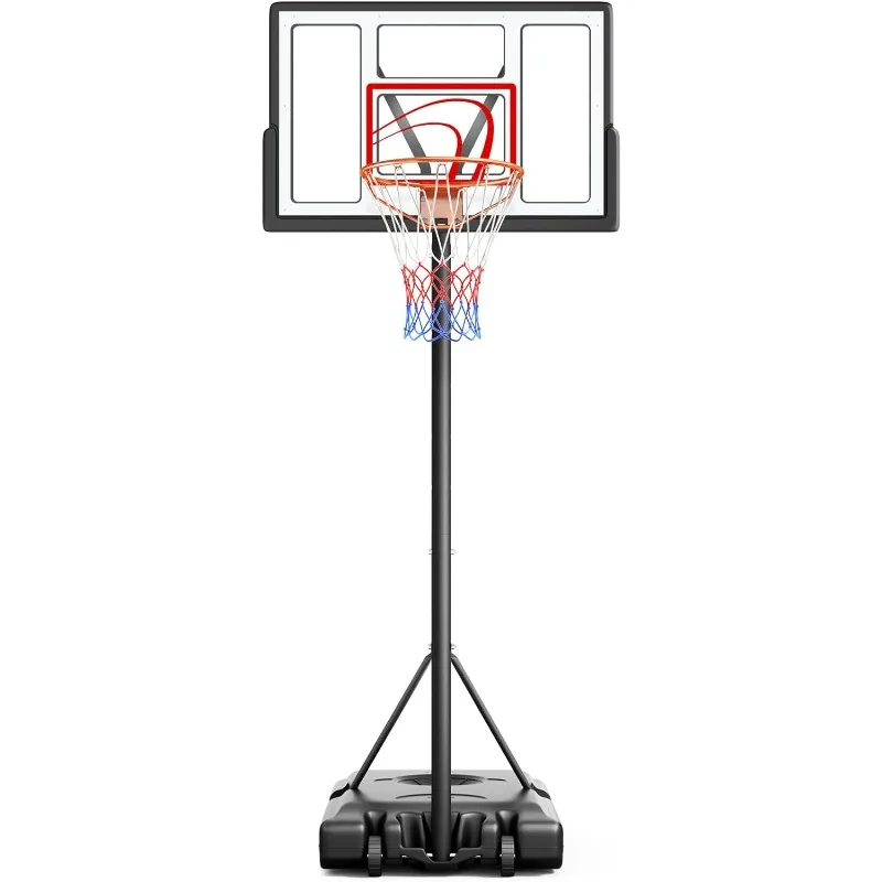 

TONBUX Adjustable Basketball Hoop Outdoor 10FT, Basketball Portable Hoops & Goals, 44 Inch Backboard